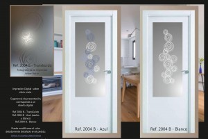 diseño personalizado en cristales para puertas