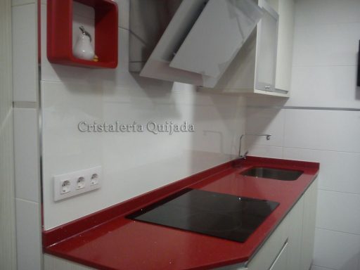 Vidrio lacado en zona de cocción