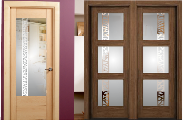 Cristales puerta doble