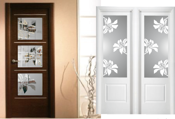 Flores mate y transparentes