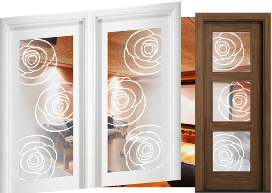 Motivo Blanco sobre semi mate