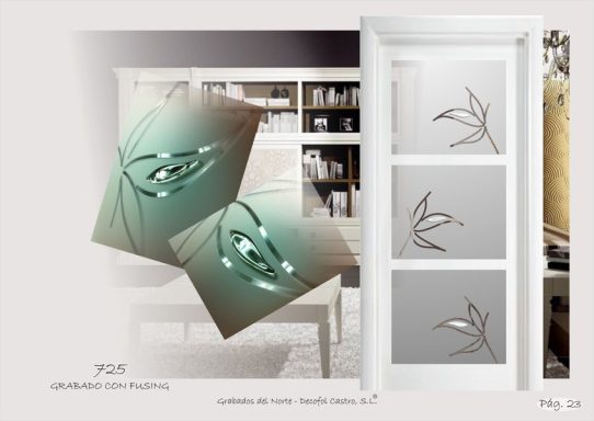 cristal para puerta Cristales mate o semi mate con cristales fundidos incoloros