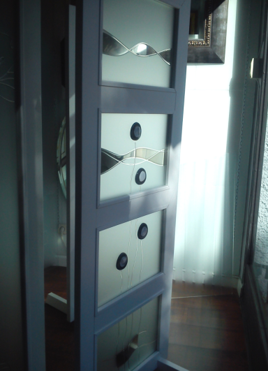 Vidrios fundidos sobre mate