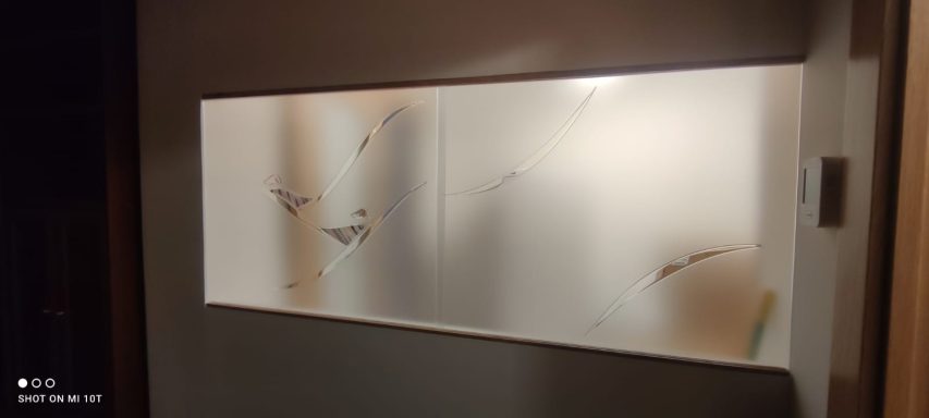 Pasaplatos velado decorativo