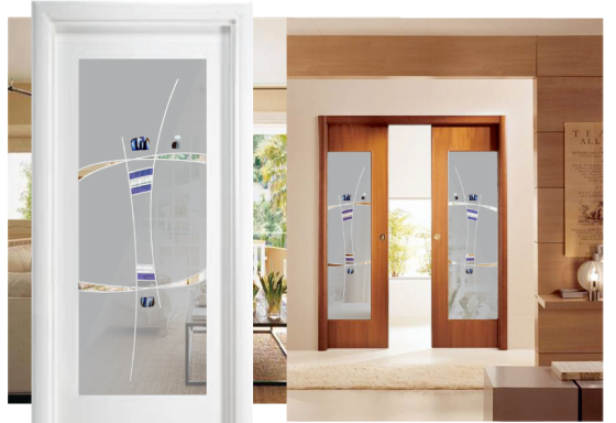 cristal de diseño modernista