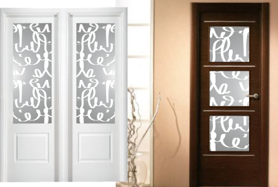 Blanco mate en puerta